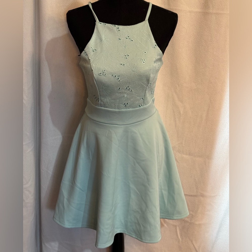 WORN ONCE Francesca's Collections Light Blue Dress